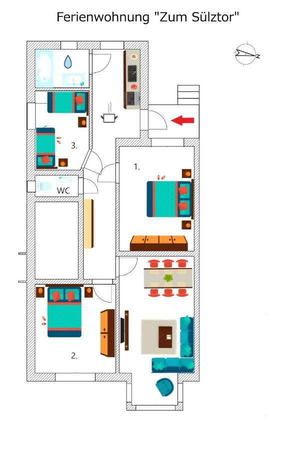 Apartamento Zum Sülztor Luneburgo Exterior foto